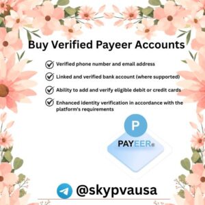 Buy Verified Payeer Accounts