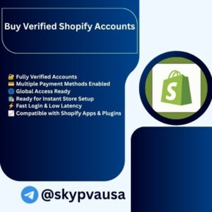 Buy Verified Shopify Accounts